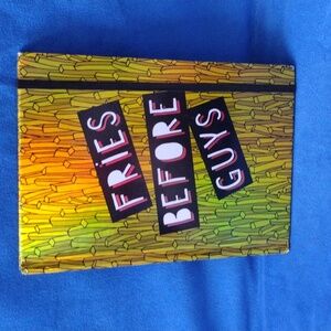 Fries before Guys hard cover notebook